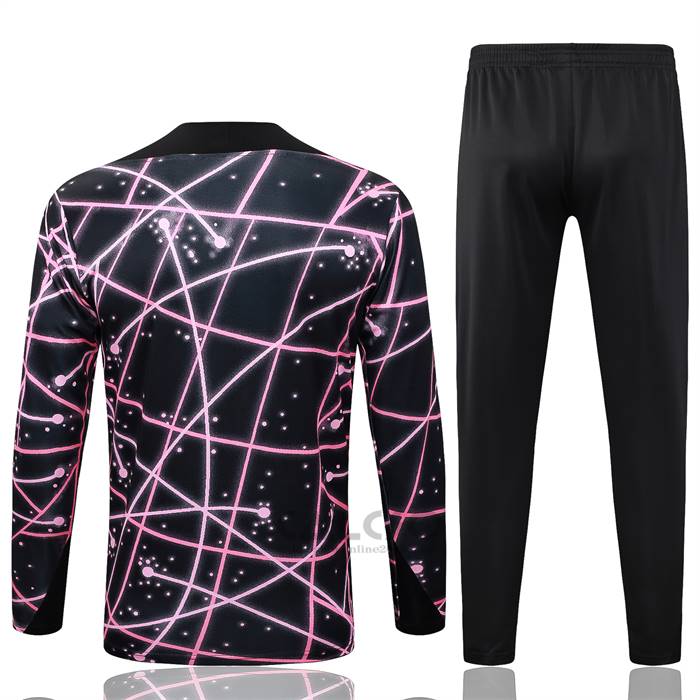 Tuta da Track di Felpa Paris Saint-Germain Bambino 2025-2026 Nero Rosa